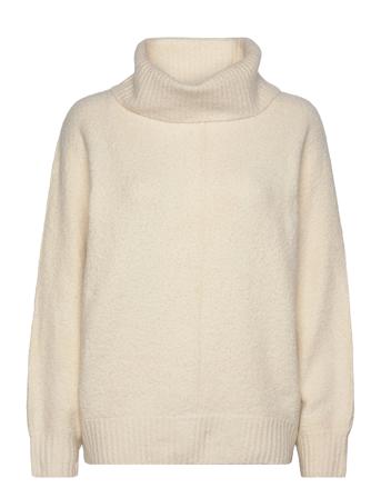 Knit Boucle Batwing Pullover Beige Tom Tailor*Betinget Tilbud