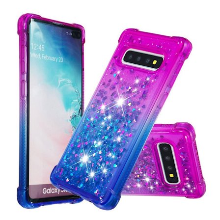 Glitter Samsung Galaxy S10 Plus skal - Lila