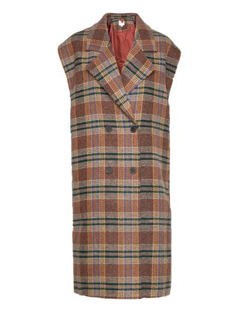 Pisz Vest Outerwear Coats Winter Coats Multi/mønstret Saint Tropez