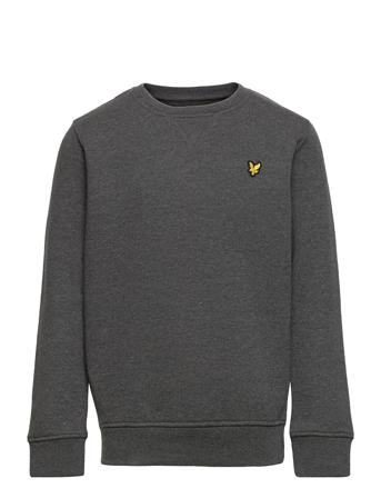 Classic Crew Neck Fleece Sweatshirt Trøje Grå Lyle & Scott Junior
