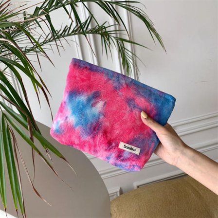 Tie Dye Gradient Makeup Bag Corduroy kosmetikkveske 02 02