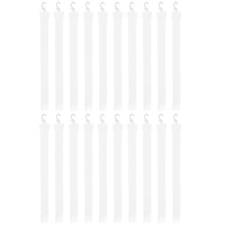 20 st Hängande Varuhållare med S-krokar Plast Display Clip Strips