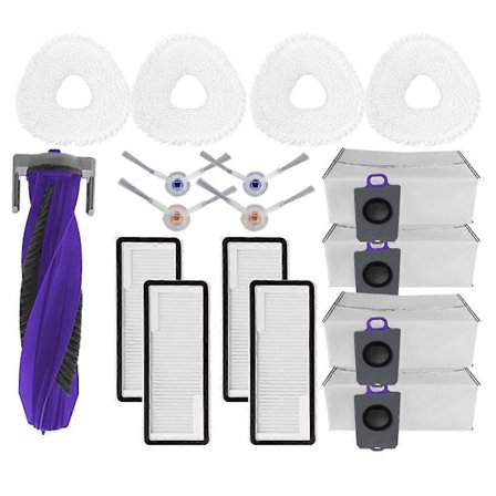 Replacement Parts and Accessories for For Freo Z Ultra - Main Brush, Side Brush, HEPA Filter, Mop Cloth, Dust Bag