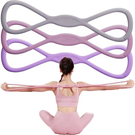 3 kpl vastusnauhoja – 15+25+35 LB treeninauhat, joissa korkea elastisuus naisille, kotitreeniin, venyttelyyn_OF