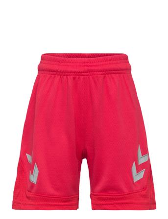 Hummel Hmllead Poly Shorts Kids Röd