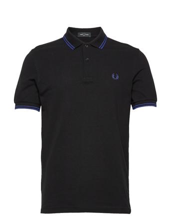 Twin Tipped Fp Shirt Polos Short-sleeved Sininen Fred Perry