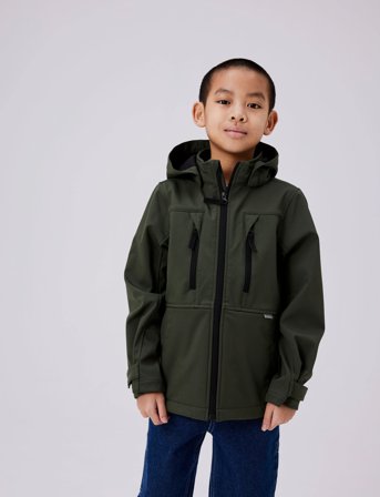 name it Nknalfa08 Softshell Jacket Sport Fo Noos - Green - 146