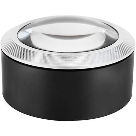 5x Forstørringsglass for skrivebord med 3 LED-lys, overdimensjonert kuppel, håndholdt, opplyst forstørrelsesglass, bærbar
