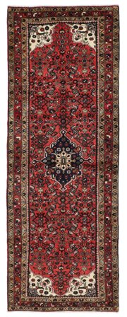 Hand Knotted Persian Hamadan Rug 113X307