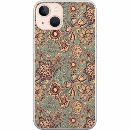 Apple Iphone 14 Mjukt Skal - Vintage Flowers