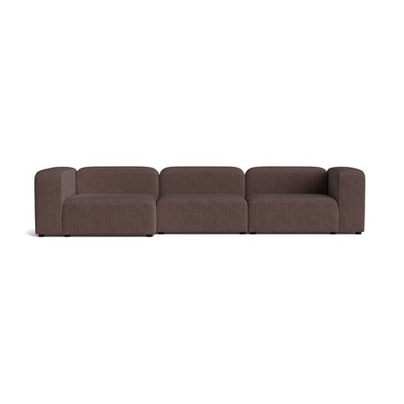 Milo XL chaiselong sofa, venstrevendt | 360cm - Lincoln Brun - 360x130x72 - Sofa, chaiselong