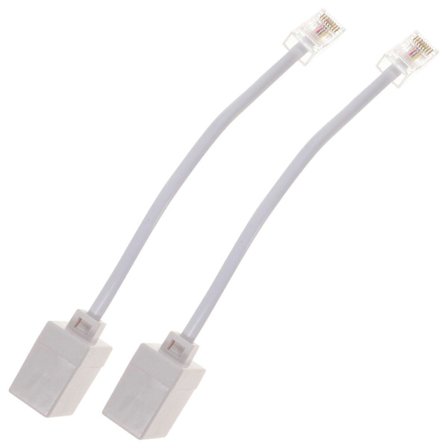 2 st Rj11 Till Rj45 Adapter Telefon Till Ethernet Adapter Telefon Till Ethernet Kabel