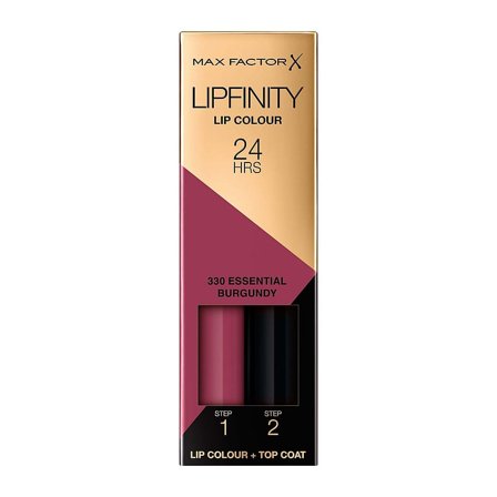 Max Factor Lipfinity 2-step 330 Essential Burgundy, Makeup, Læber, Læbestift