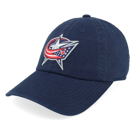 American Needle - Azul unconstructed Gorra - Columbus Blue Jackets Blue Line Navy Dad Cap @ Hatstore