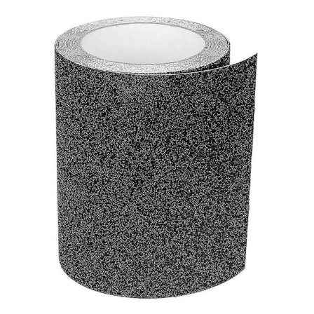 Liimattava liukuesteteippi portaisiin, kitka, hankaava turvallisuutta varten, askelmatikkaat, sisä-, ulkokäyttöön, korkea pito, 15 cm x 5 m, musta