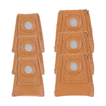 6 kpl ompelu nahka sormustin sormisuoja työkalu neulomiseen tilkkutöihin, neulatyynyt, neulakumppani