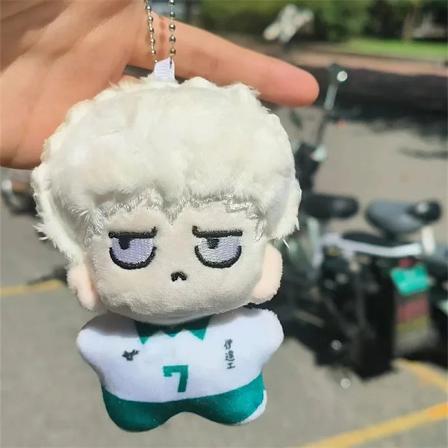 10cm Haikyuu Plushestøjsdyr Hinata Shoyo Nøglering Tobio Kageyama Yu Nishinoya Taskevedhæng Mini Volleyball Fyldt Dukke Gave 18