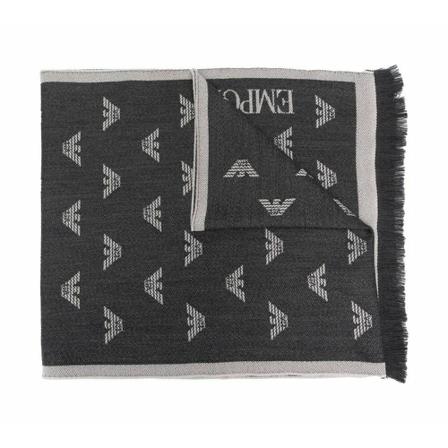 Emporio Armani Silky Scarves , Grijs , Heren , Maat: ONE Size Sjaals