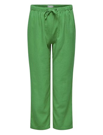 ONLY Carmakoma | Carcaro Mw Linen Bl Pull-Up Pant Tlr | 50/52