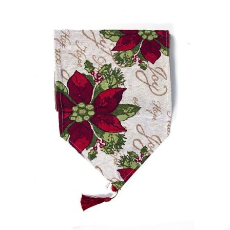 Juledug Juleblomst Snemand Julefest Middagsbord Dug Cover Glædelig Jul Dekorationer A