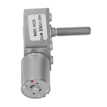 Turbo Snekkegearmotor Høj Torsion Mikro Gearkasse DC 24V M8x33mm Elektrisk Værktøj 90 RPM