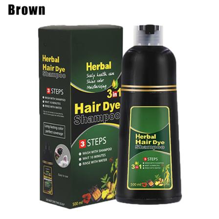 TG Hårfarveshampoo Naturlig Håropbevaring Uden Hårbund Farve til Mænd og Kvinder Kaffe