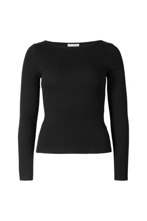 Petronella Rib Boatneck Black XS