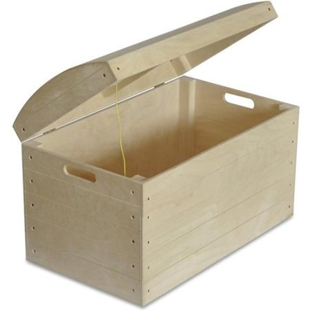 Säilytyslaatikko - Luova Sisustus - Lelulaatikko - Puu - Maalaamaton - 56,5 x 33 x 36,5 cm