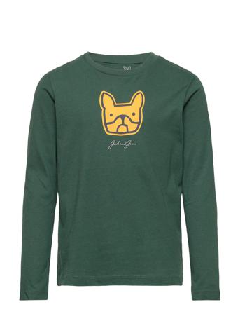 Jorcomrade Tee Ls Crew Neck Fst Jnr Langærmet T-shirt Grøn Jack & J S