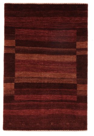 Hand Knotted Persian Loribaft Fine Persia Rug 82X123 Black/Dark Red