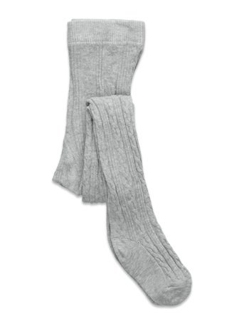 Lindex Tights Sg H Cables - Grey - 92