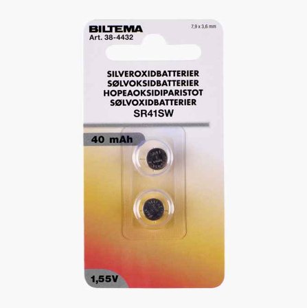 SR41SW Silveroxidbatteri 2 st.