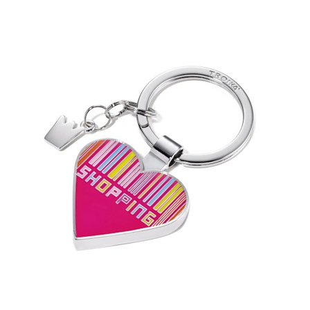 Nyckelring "I love shopping"