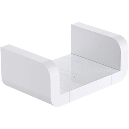 Vit Badrumsväggshylla utan Borrning, Självhäftande Hylla, Badrumshyllan, Vattentät Plast, Kökshyllor, Flytande Hylla, 1 L