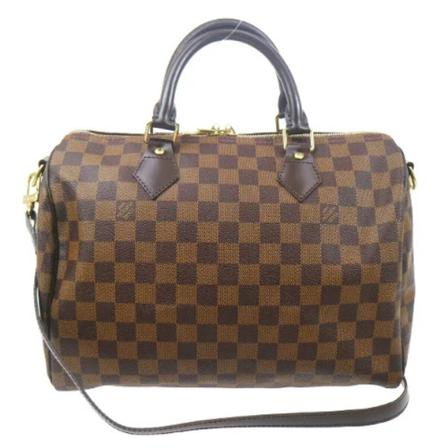 Louis Vuitton Vintage, Pre-owned Handbag Bruin, Dames, Maat:ONE Size,Canvas