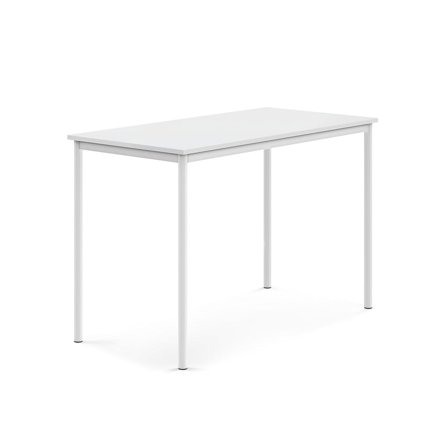 Desk BORÅS, 1400x700x900 mm, white laminate, white