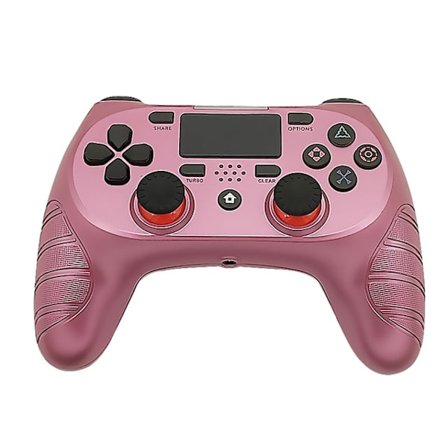 Trådlös spelkontroll för PS4 sexaxliga två asymmetriska motorer Rose gold