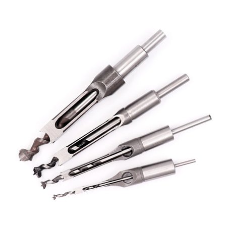 4-delt træbearbejdning Firkantet hul boresæt