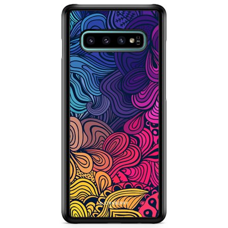 Bjornberry Skal Samsung Galaxy S10 - Retro Blommor