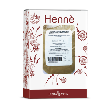 Henne Colorante Capelli Rosso Mogano 100g