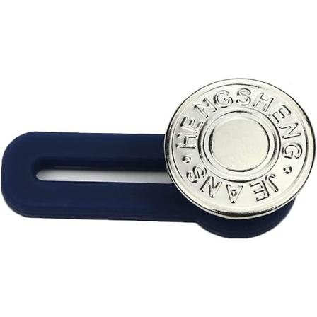 Knappforlenger for bukseliv Justerbar livforlenger Metallknapp Elastisk krageforlenger for jeans Skjørt Bukser 10-pakning