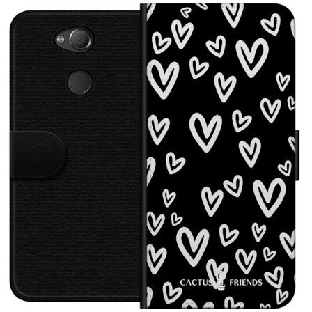 Yhteensopiva Lompakkokotelo Sony Sony Xperia XA2 Cactus and Friends - Handdrawn Love Chaos