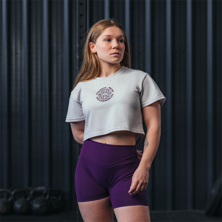 SBD Apparel Aspire Crop top Dame Hvit