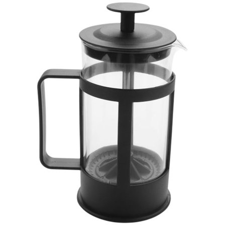 Fransk Press Kaffebryggare och Tekanna 12 oz, Tjock Borosilikatglas Kaffepress Rost- och Diskmaskinsäker