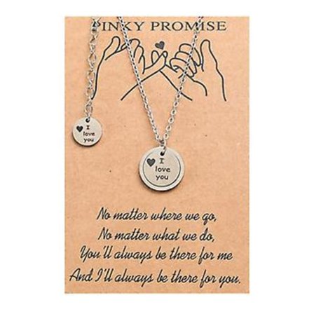 Graverat Hängsmycke Halsband Rostfritt Stål Runda Taggar Berlock Nyckelbenskedja