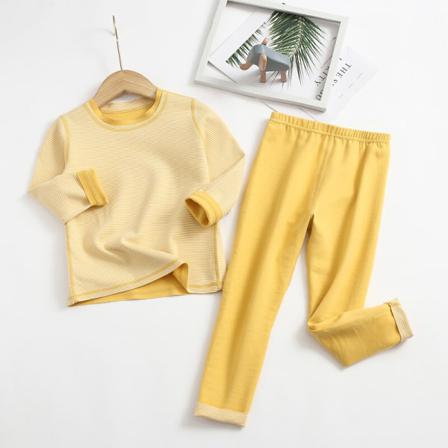 Randig Thermal Set Med Elastisk Midja