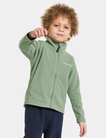 Didriksons Monte Kids' Full-Zip - Green - 122