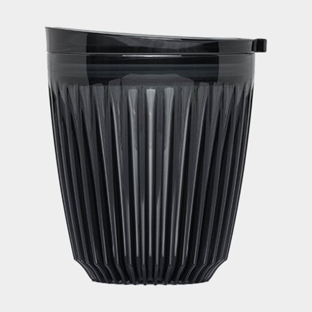 Mug voyage / tasse à café avec couvercle HuskeeRenew & Lid 8oz Smoke, tritan recyclé, gris, 23.5 cl / 235 ml