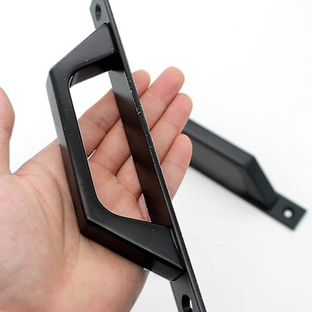 Tre Skyvedørsgrep Karbonstål Låve Dørgrep 19.6cm