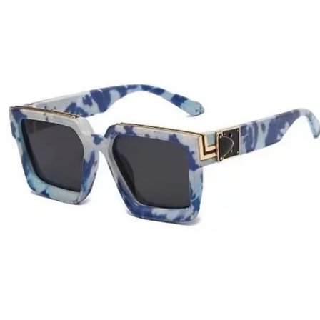 HW 86229 Luksus Mærke Designer Shades Punk Rock Stil Tilpasset Overdimensioneret Tyk Stor Ramme Solbriller Millionær Solbriller Mænd